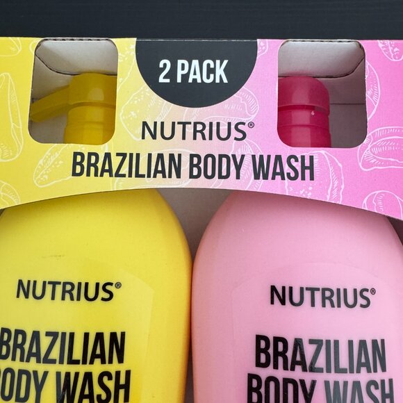 Nutrius Brazilian Body Wash Duo 2-pack - Coco Bliss and Berry Bliss - Picture 4 of 16